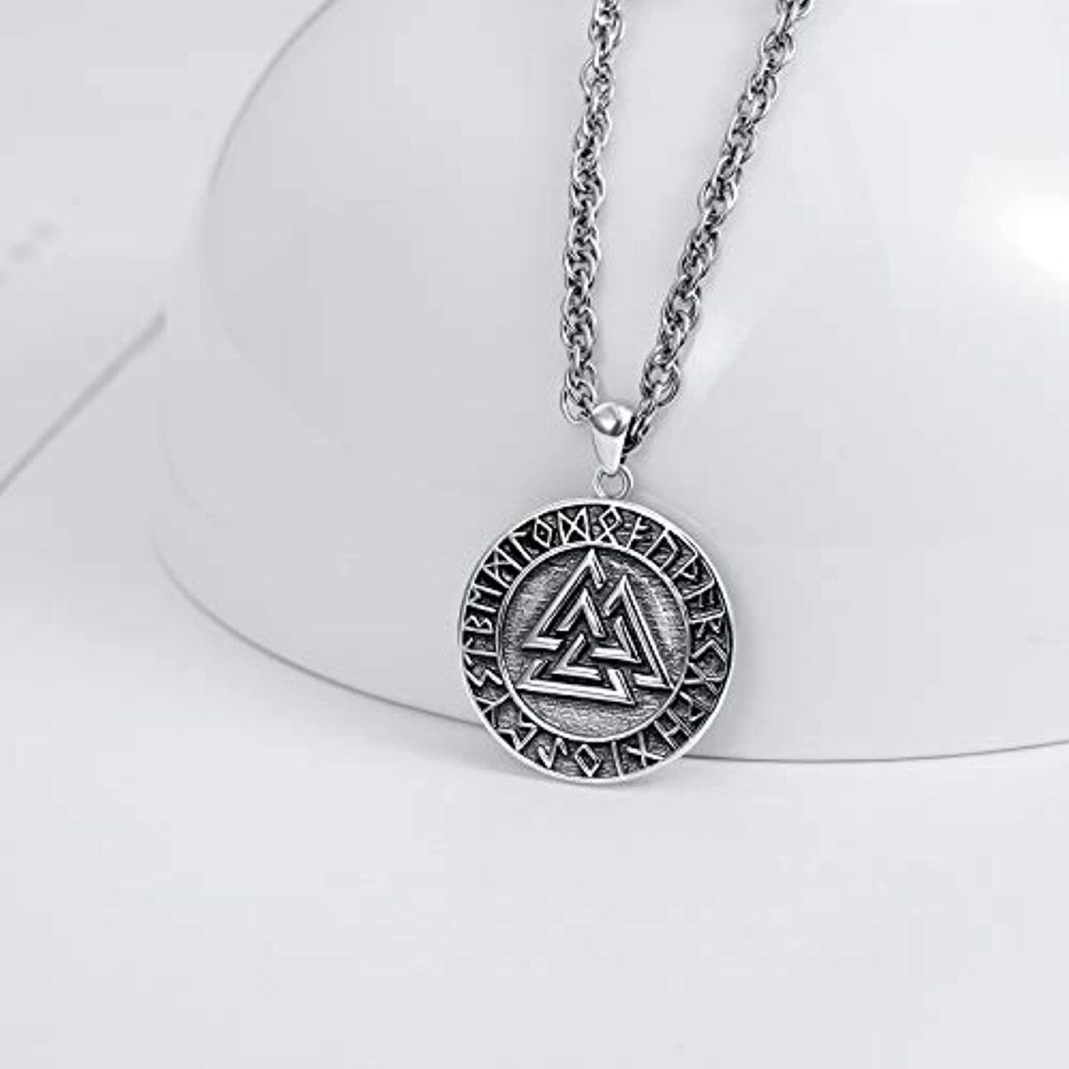 Collier en argent sterling avec flèche et pendentif Triforce-5