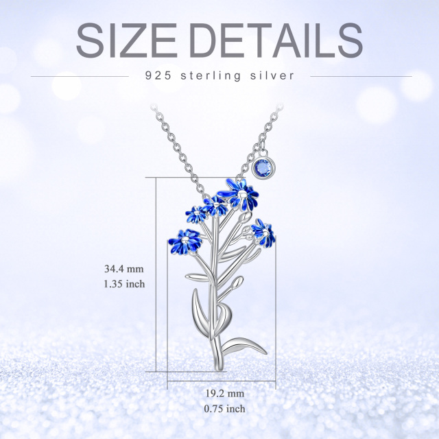 Sterling zilveren kubieke zirkonia ster hanger ketting-3