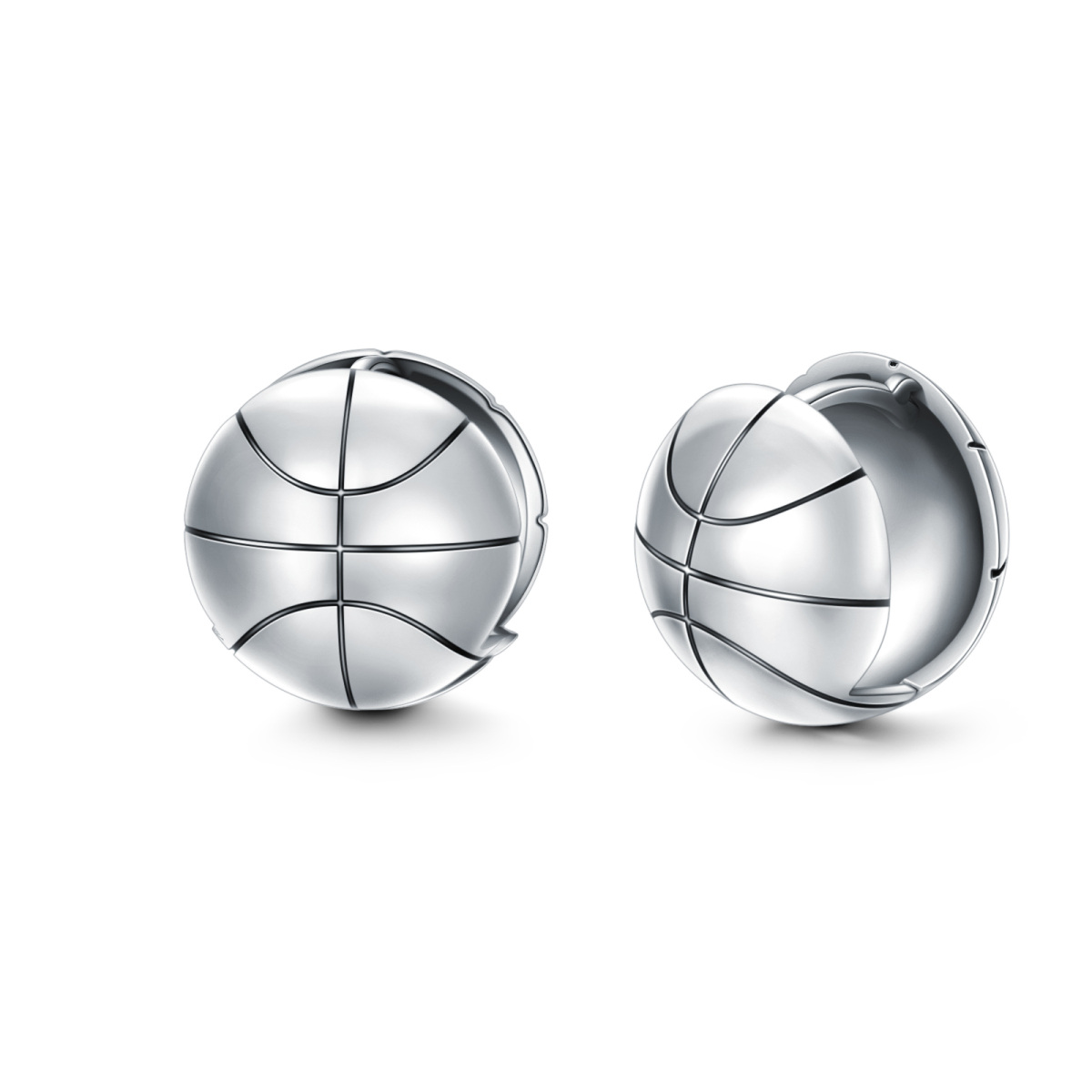 Sterling silver basketball studs Sterling silver basketball studs