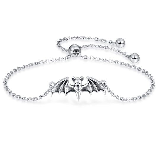 Bracelet en argent sterling avec pendentif chauve-souris