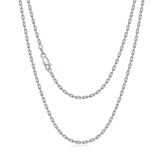 Sterling Silver Bead Chain Necklace