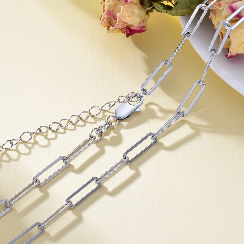 Prata esterlina barriga cintura paperclip corpo corrente sexy praia biquíni corpo jóias ajustável barriga corrente jóias para mulheres melhores amigos-5