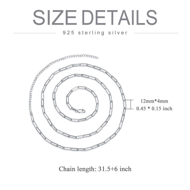 Sterling Silver Belly Waist Paperclip Body Chain Sexy Beach Bikini Body Jewelry Adjustable Belly Chain Jewelry For Women Best Friends-6