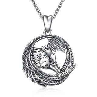 Sterling Silver Bird Pendant Necklace-51