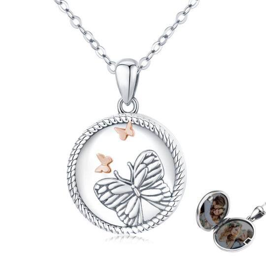 Collier en argent sterling avec pendentif papillon