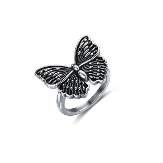 Bague papillon en argent sterling