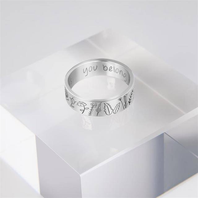 Sterling Silber Schmetterling Ring -3