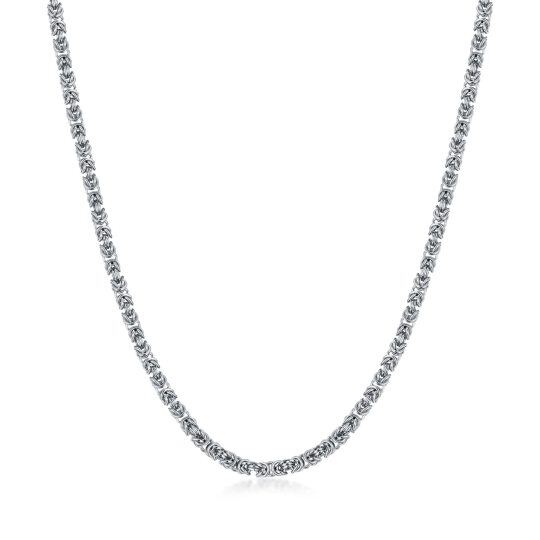 Sterling Silver Byzantine Chain Necklace