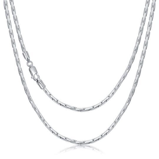 Collier de chaîne byzantine en argent sterling