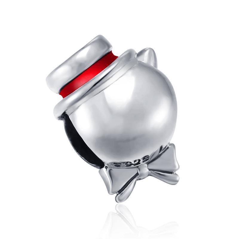 Sterling Silver Cat Bead Charm-3