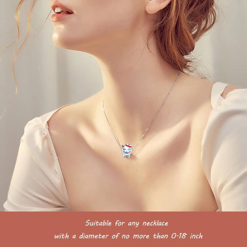 سحر خرز القطة من الفضة الإسترلينية-5