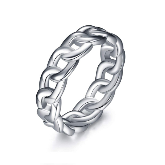 Sterling Silver Celtic Knot Chain Rings