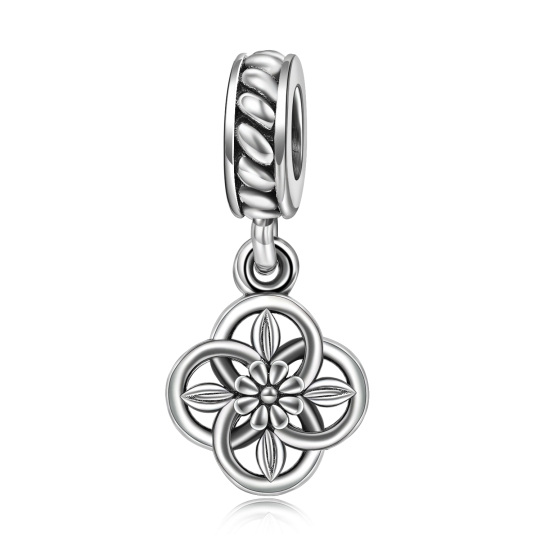 Breloque pendante en argent sterling avec nœud celtique