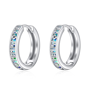 Sterling Silver Celtic Knot Hoop Earrings-16