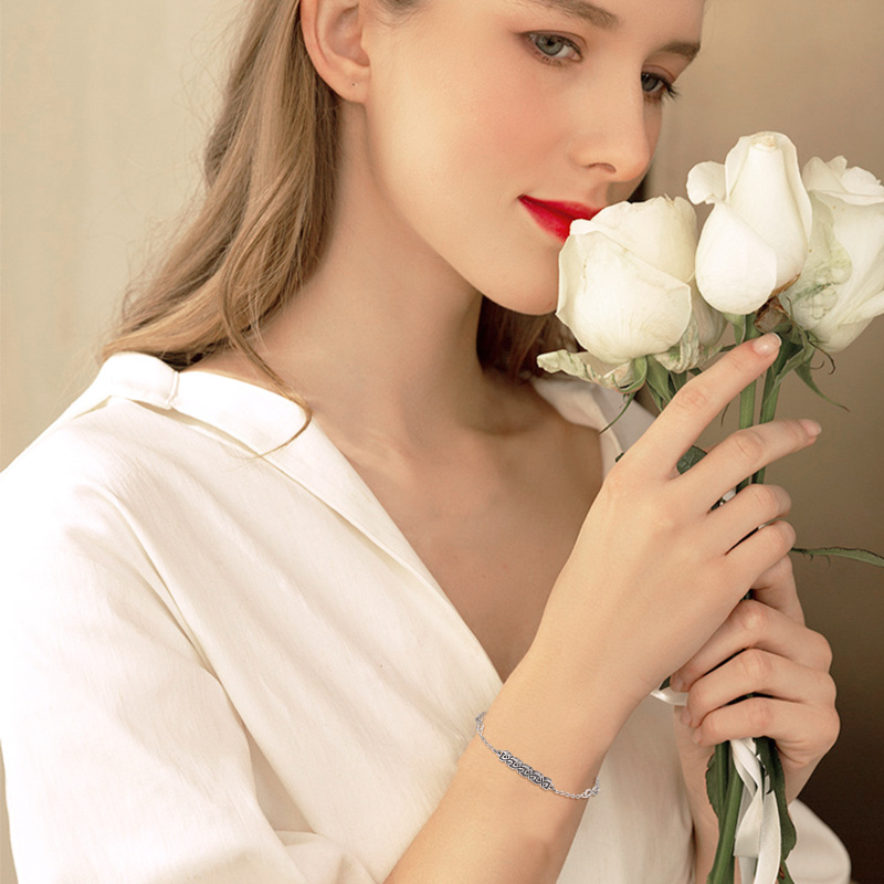 Sterling Silver Celtic Knot & Infinity Symbol Charm Bracelet-3