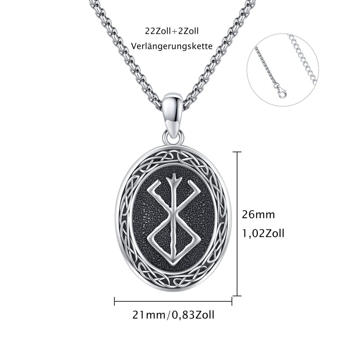 Collier en argent sterling avec pendentif nœud celtique pour hommes-6