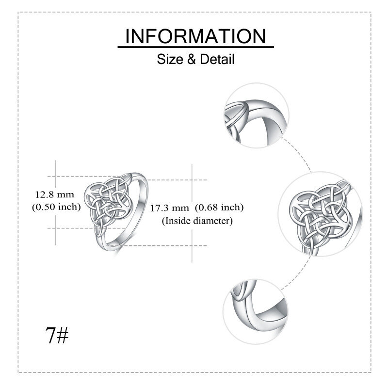 Sterling Silver Celtic Knot Ring-5