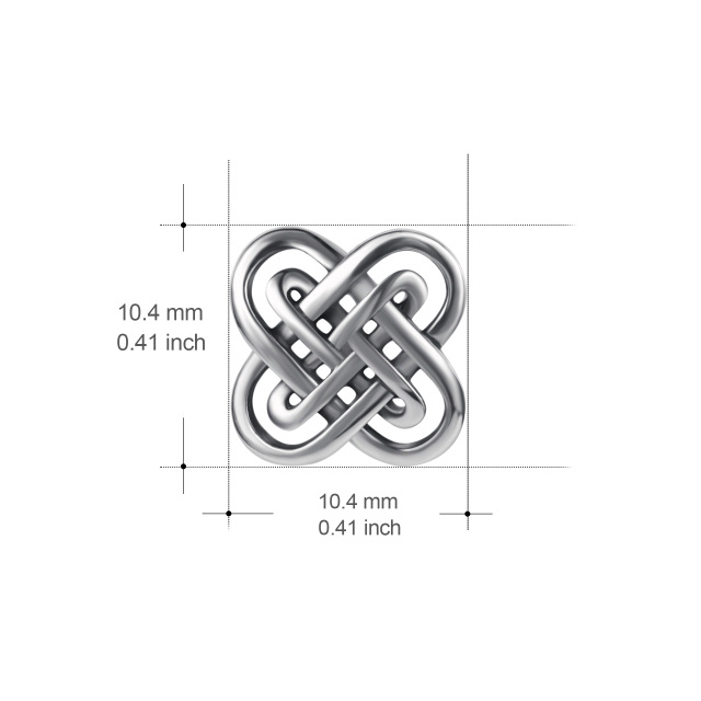 Ohrstecker mit keltischem Knoten aus Sterlingsilber-5