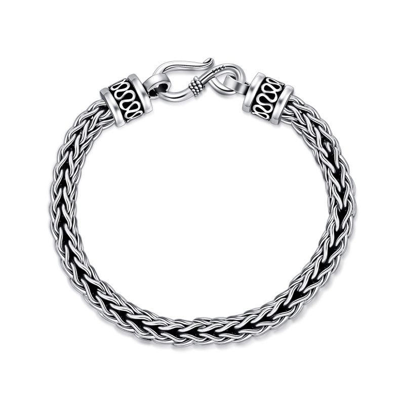 Sterling Silver Chain Bracelet for Men