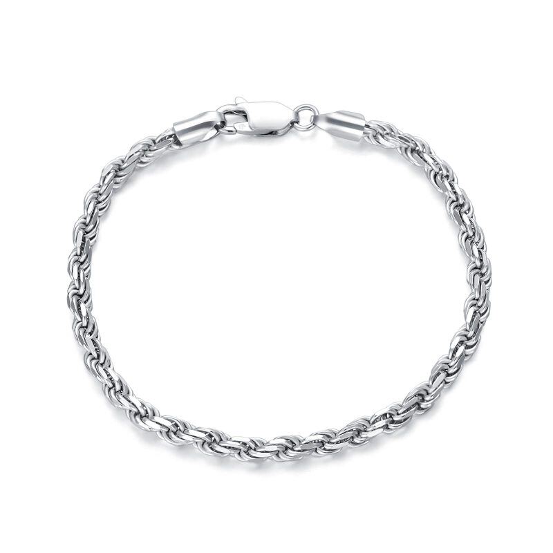 Bracelet en chaîne en argent sterling 