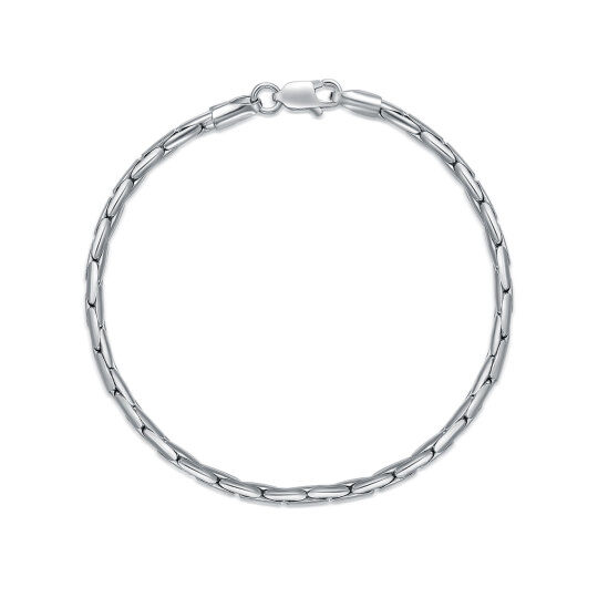 Bracelet chaîne en argent sterling