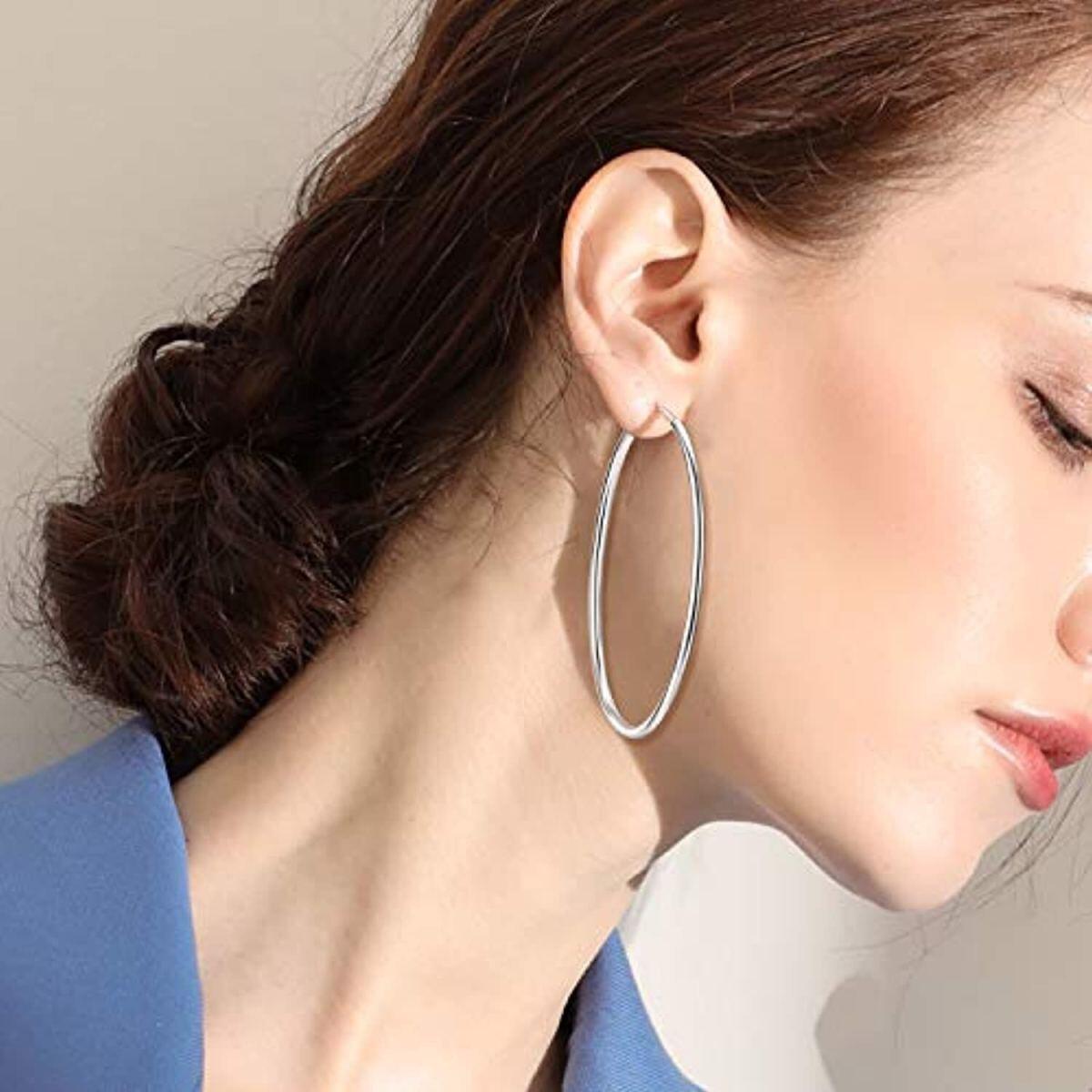 Boucles d'oreilles en argent sterling-2