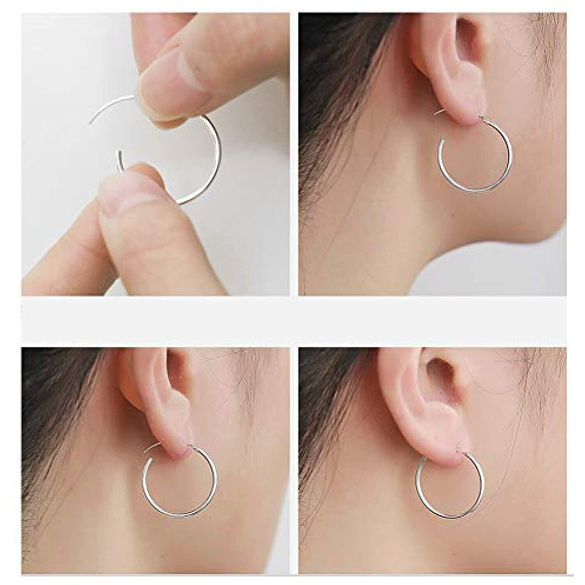 Boucles d'oreilles en argent sterling-3