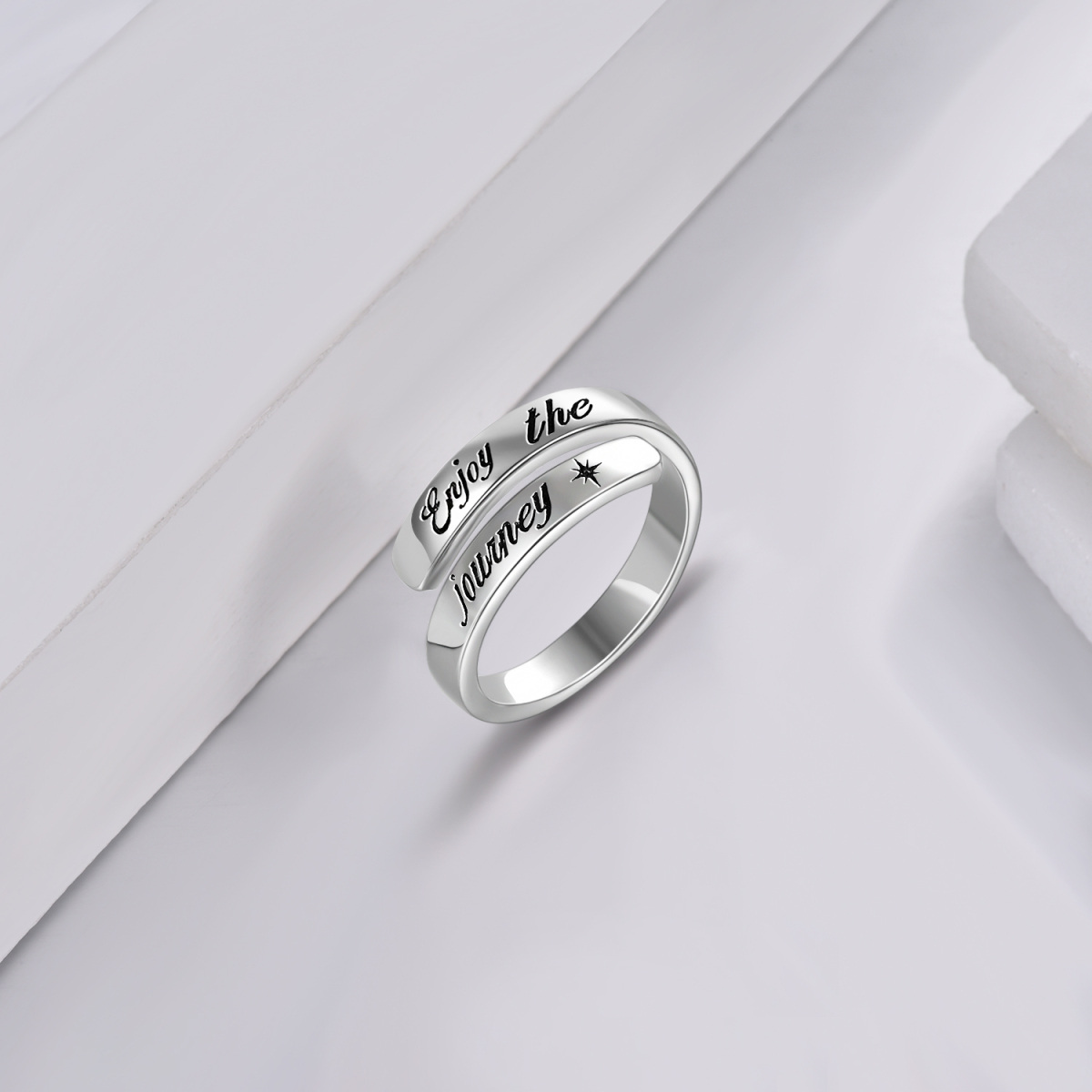 Sterling Silver Circle Ring-3