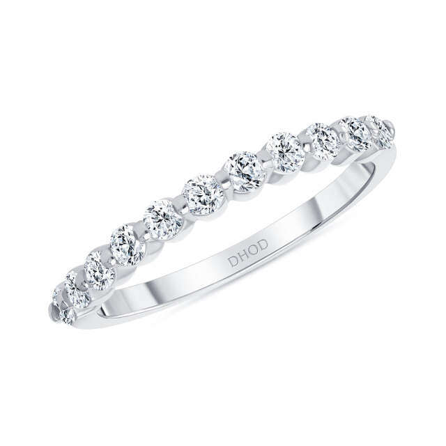 Sterling Silver Circular Shaped Lab Created Diamond Personalized Engraving Wedding Ring-3