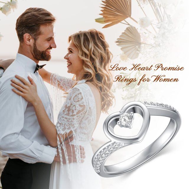 Anello di fidanzamento con cuore in moissanite a forma di cerchio in argento sterling-6