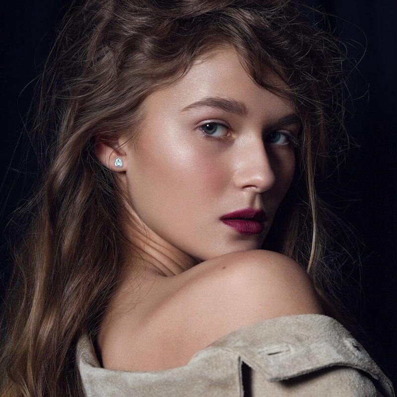 Brincos de prata esterlina em forma circular com ouriço de pedra da lua-2