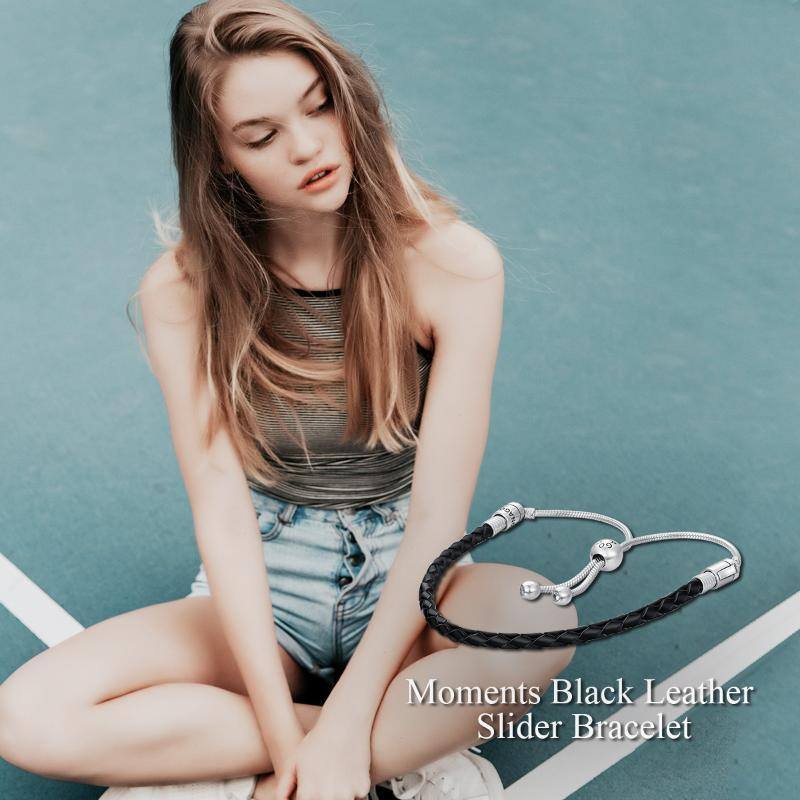 Sterling Silver Circular Shaped Snake Chain Bracelet-3