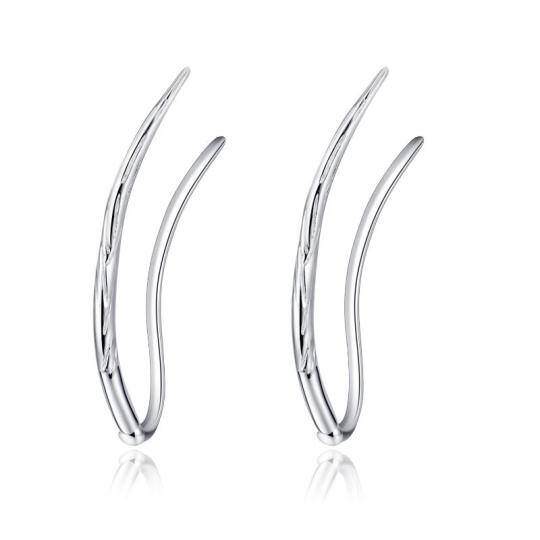 Pendientes Climber de plata de ley