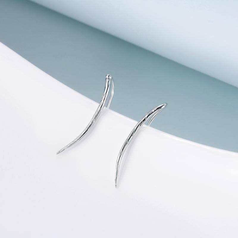 Sterling Silver Climber Earrings-3