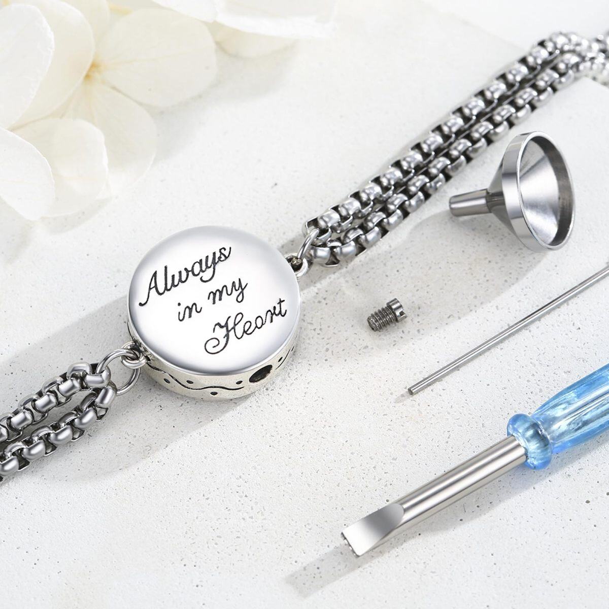 Stainless Steel Chamber Pendant with Cubic Zirconia Cross Stainless Steel Chamber Pendant with Cubic Zirconia Cross