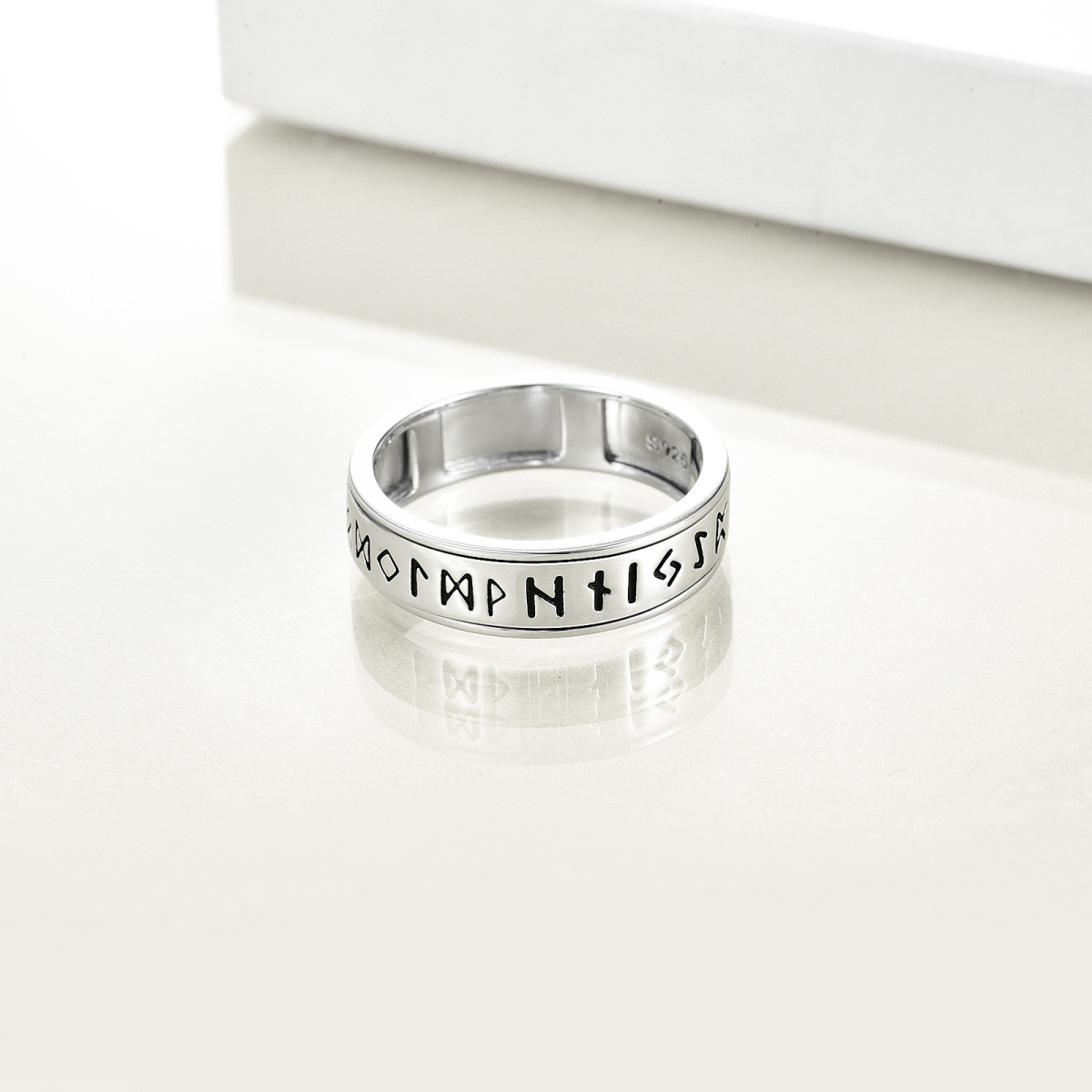 Sterling Silver Compass Ring-5