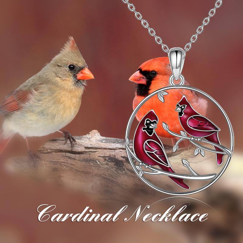 Collier pendentif cardinal en argent sterling pour couple-6