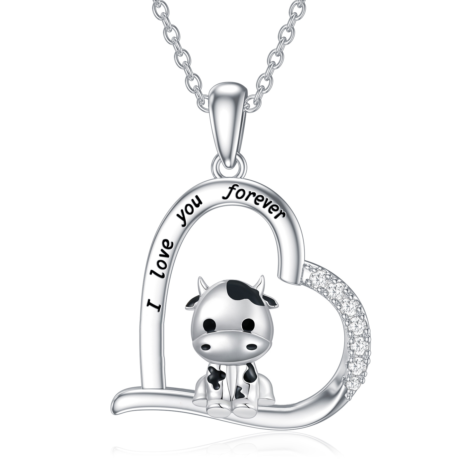 Sterling Silver Cow… - image