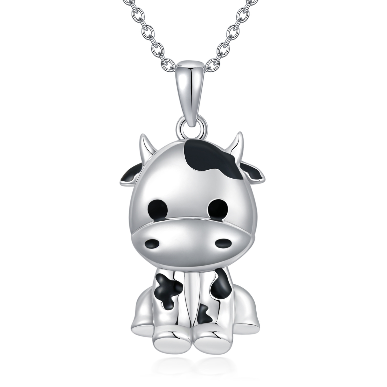 Sterling Silver Cow… - image