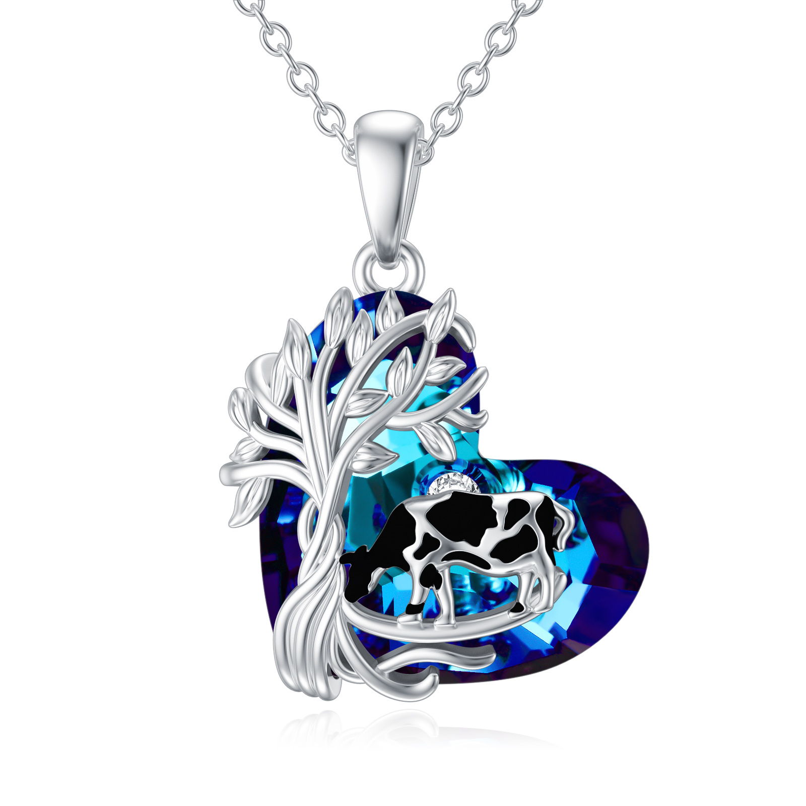 Sterling Silver Cow… - image