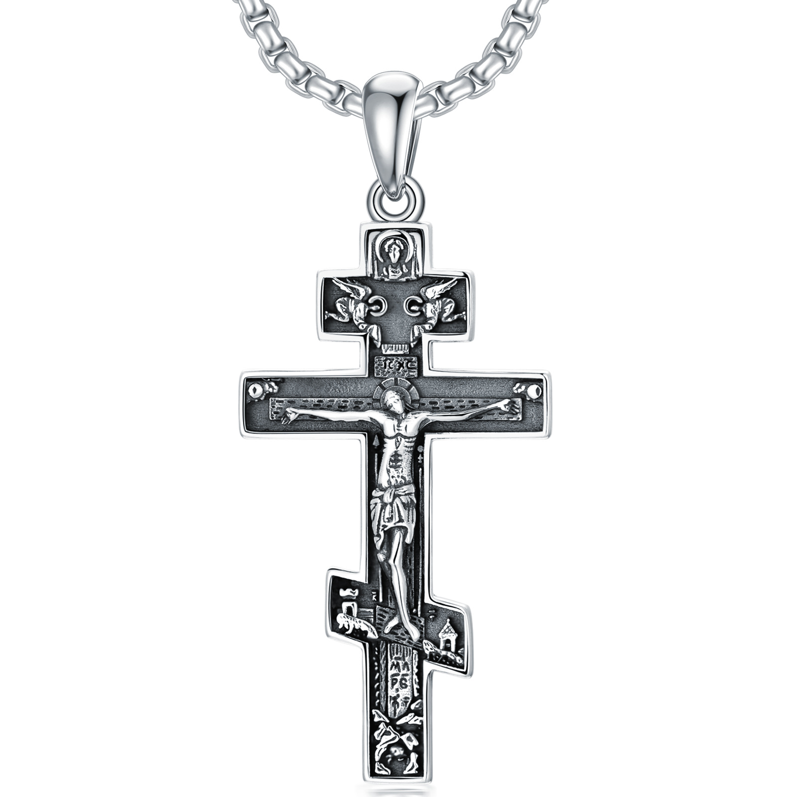 Sterling Silver Cro… - image