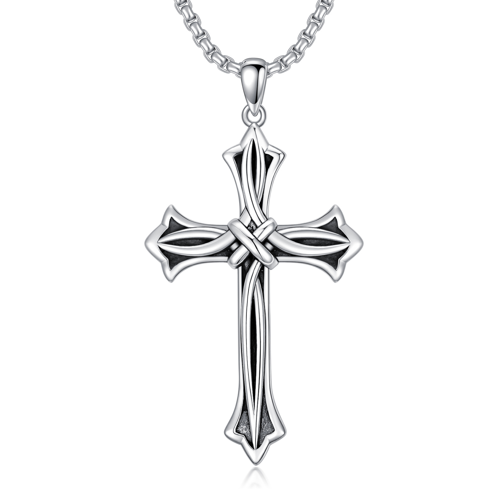 Sterling Silver Cro… - image