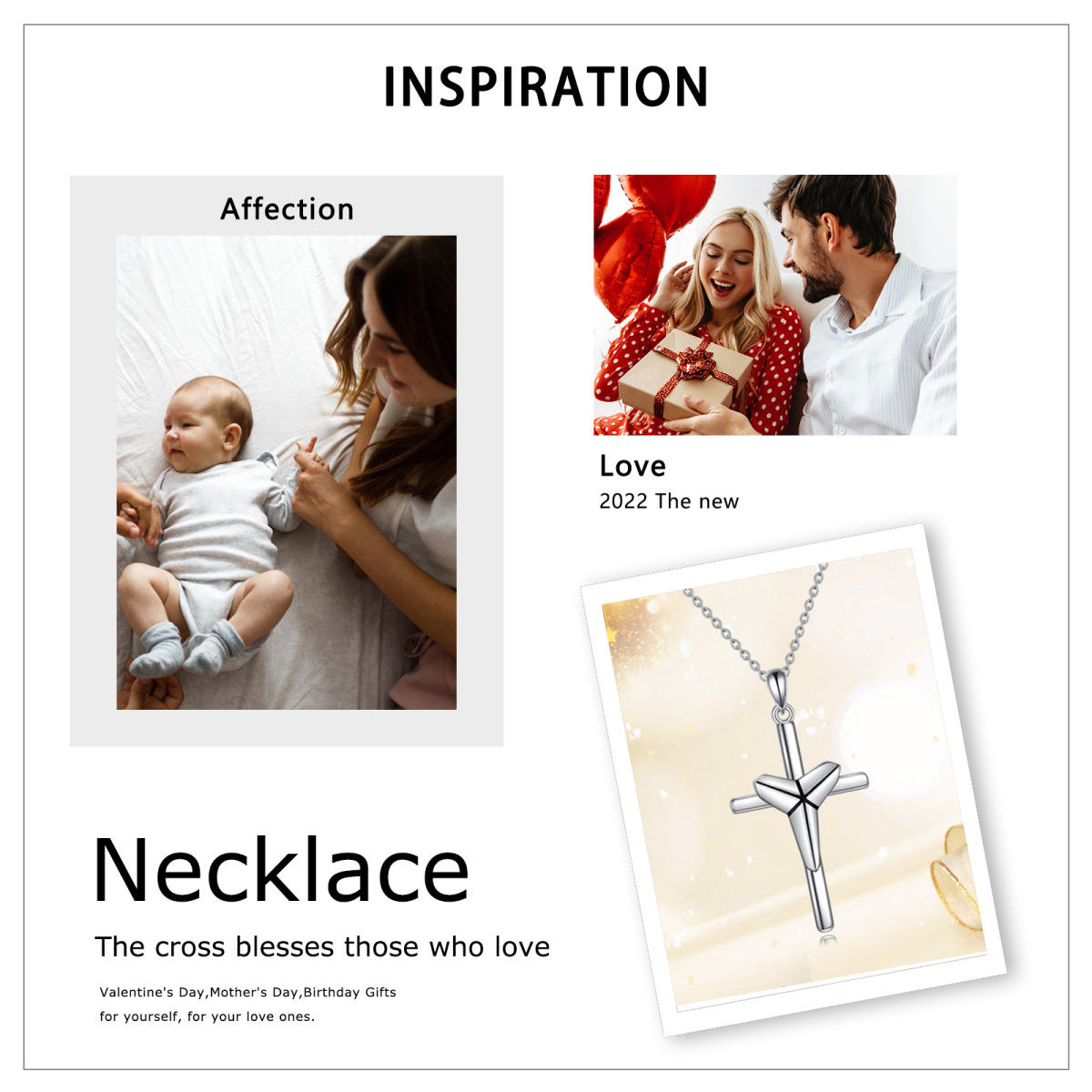 Sterling Silver Cross Pendant Necklace-6