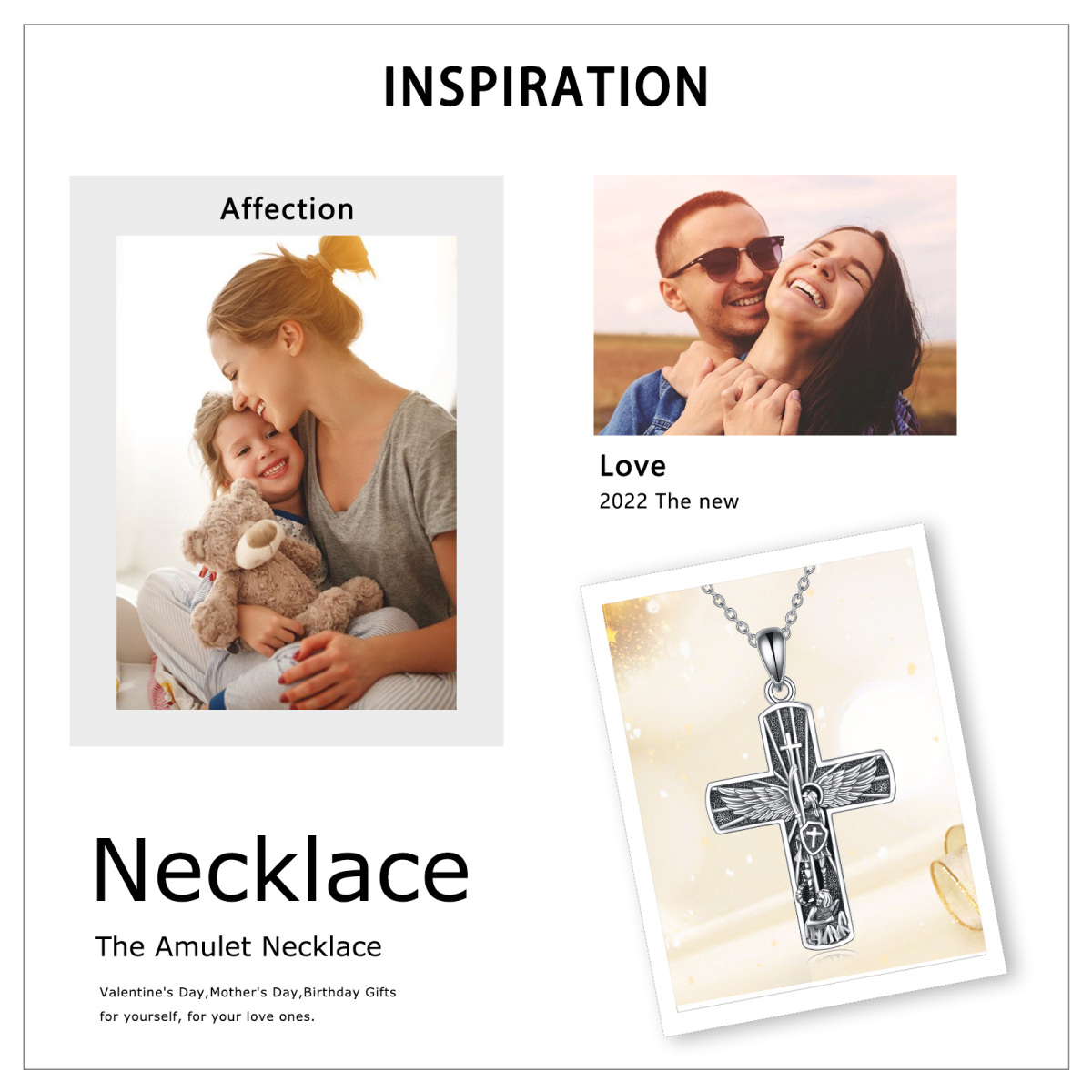 Sterling Silver Cross Pendant Necklace-4