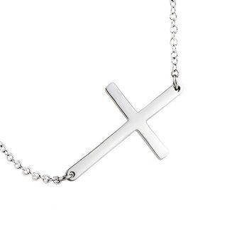 Sterling Silver Cross Pendant Necklace-14