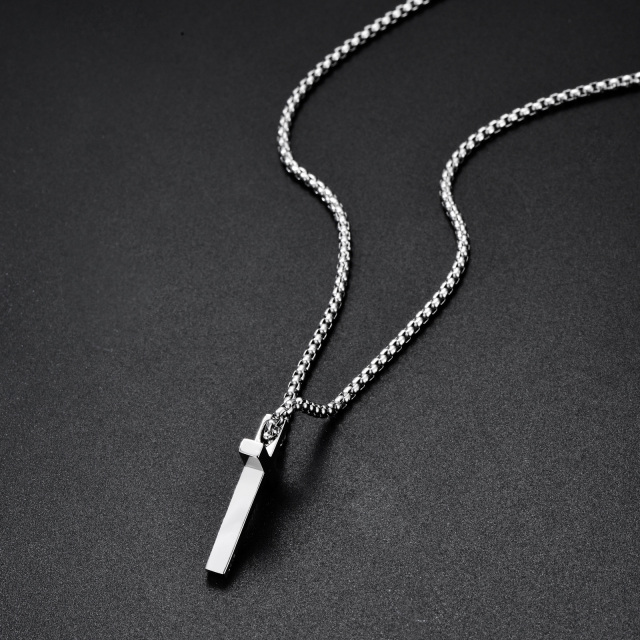 Collier avec pendentif croix en argent sterling et chaîne à maillons ronds-6