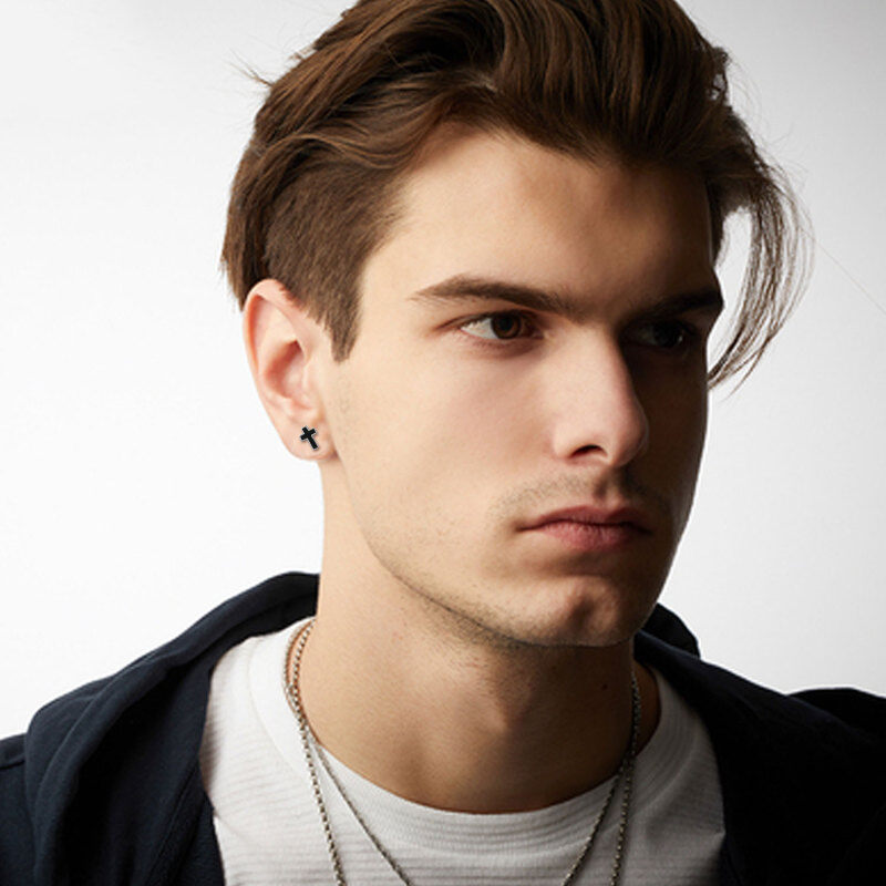 Brincos cruzados em prata esterlina-2