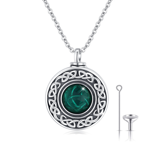 Collana con nodo celtico in argento 925 per le ceneri