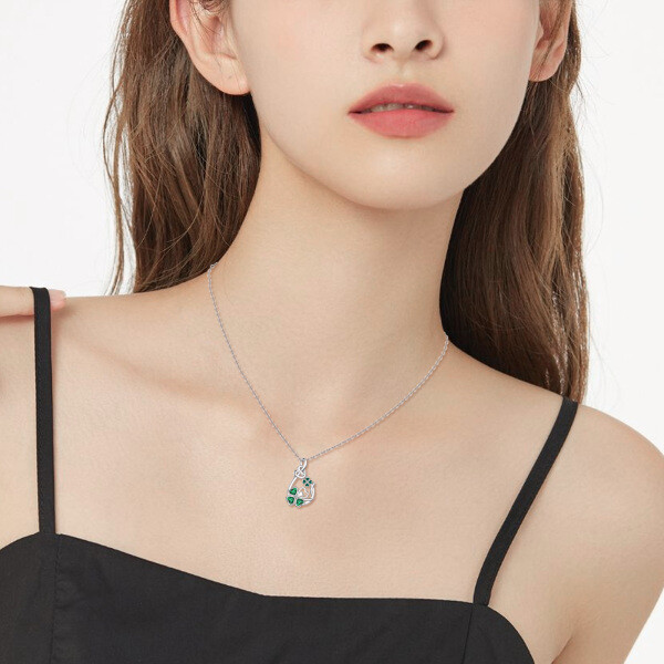 Sterling Silver 'Forever In My Heart' Fox Necklace - Cute Animal Pendant Gift For Women & Girls