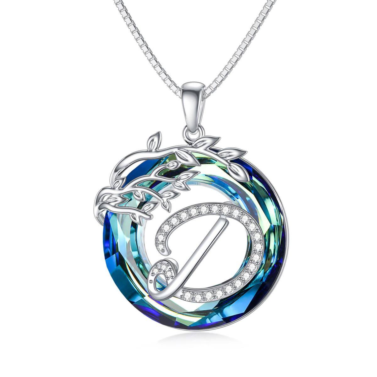 Collier en argent sterling avec pendentif arbre de vie en cristal-7